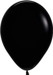 S Шар (10''/25 см) Черный (080), пастель, 100 шт.